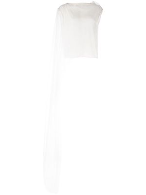 Rick Owens Column asymmetric draped blouse - White