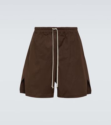 Rick Owens Cotton-blend poplin shorts