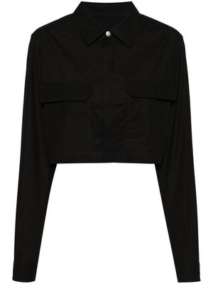 Rick Owens cotton cropped shirt - Black