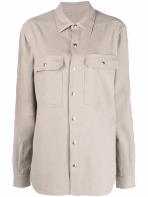 Rick Owens cotton outer shirt - Neutrals