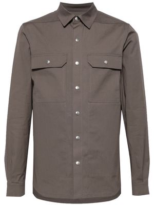Rick Owens cotton shirt jacket - Brown