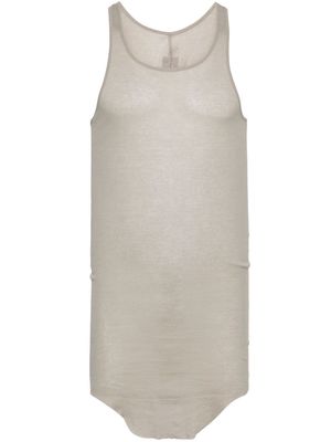 Rick Owens cotton sleeveless tank - Grey