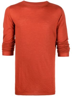 Rick Owens crew-neck cashmere jumper - Orange