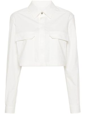 Rick Owens cropped cotton shirt - White