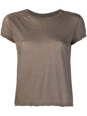 Rick Owens cropped cotton T-shirt - Grey