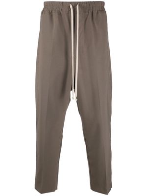 Rick Owens cropped drop-crotch trousers - Brown