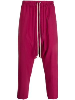 Rick Owens cropped drop-crotch trousers - Pink