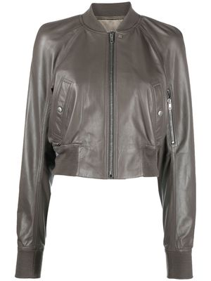 Rick Owens cropped flight jacket - Neutrals