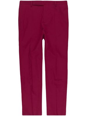 Rick Owens cropped straight-leg cotton trousers - Pink