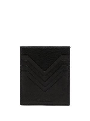 Rick Owens cut-out detailed leather wallet - Black