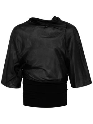 Rick Owens Cylinder silk blouse - Black