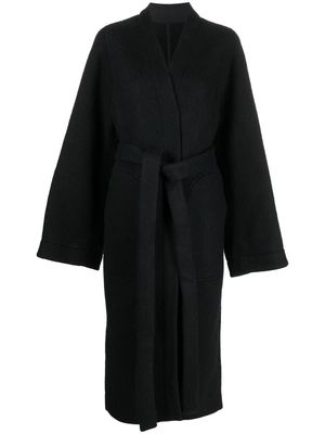 Rick Owens Dagger wrap robe coat - Black