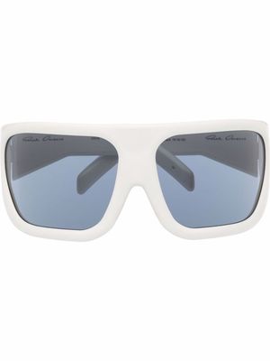 Rick Owens Davis oversized sunglasses - White