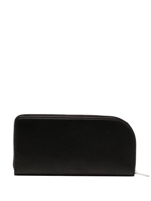 Rick Owens debossed-logo leather wallet - Black