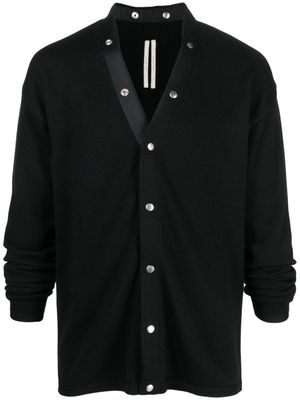 Rick Owens decorative buttons virgin-wool cardigan - Black