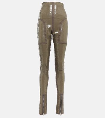 Rick Owens Dirt Waist embellished leggings