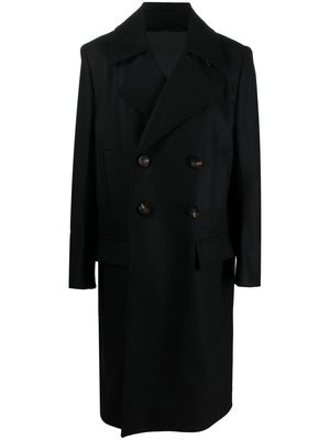 Rick Owens double-breast wool coat - Black