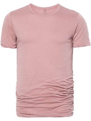 Rick Owens Double crinkled cotton T-shirt - Pink