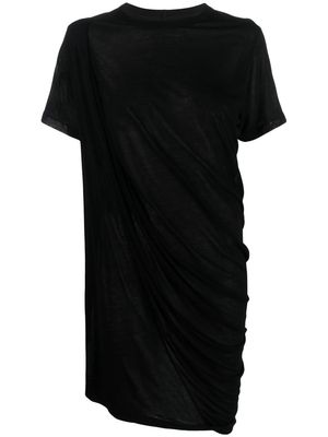 Rick Owens draped asymmetric T-shirt - Black