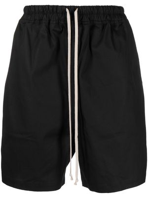 Rick Owens drawstring cotton-blend shorts - Black