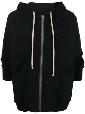 Rick Owens drawstring cotton hoodie - Black