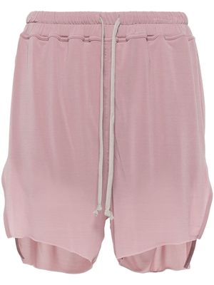 Rick Owens drawstring jersey shorts - Pink