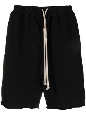 Rick Owens drawstring knee-length cotton shorts - Black