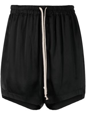 Rick Owens drawstring silk shorts - Black
