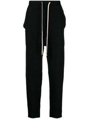 Rick Owens drawstring-waist cashmere trousers - Black