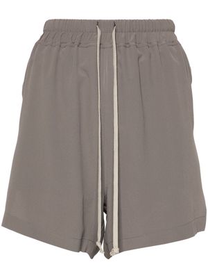Rick Owens drawstring-waist crepe shorts - Grey