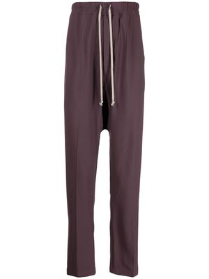 Rick Owens drawstring-waist drop-crotch trousers - Purple
