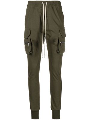 Rick Owens drawstring-waist tapered trousers - Green