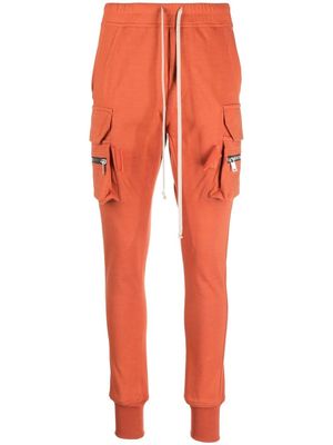 Rick Owens drawstring-waist tapered trousers - Orange