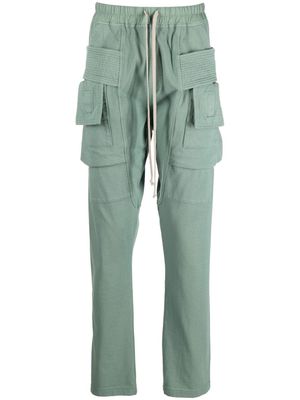 Rick Owens drawstring-waistband cargo trousers - Green