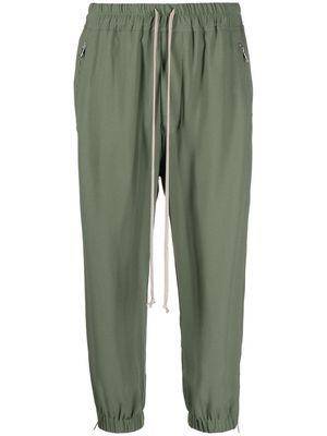Rick Owens drawstring waistband cropped trousers - Green