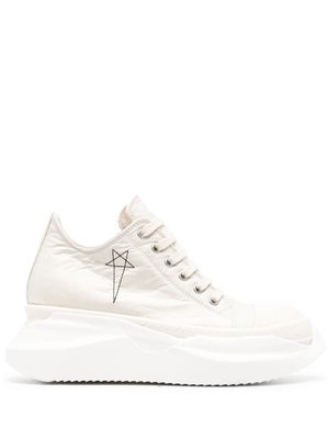 Rick Owens DRKSHDW Abstract Lo leather sneakers - Neutrals