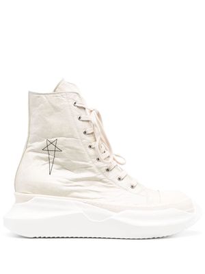 Rick Owens DRKSHDW Adfu Abstract lace-up sneakers - White