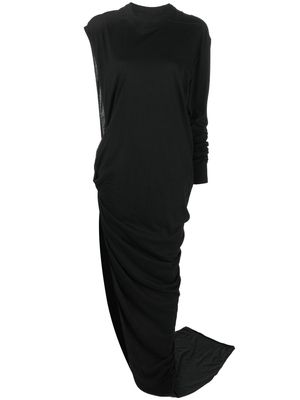 Rick Owens DRKSHDW asymmetric maxi dress - Black