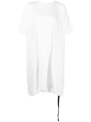 Rick Owens DRKSHDW asymmetric T-shirt dress - White