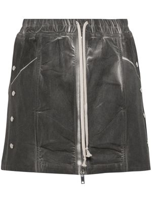 Rick Owens DRKSHDW Babel denim mini skirt - 78 DARK DUST