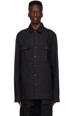 Rick Owens Drkshdw Black Cotton Shirt