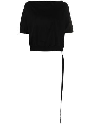 Rick Owens DRKSHDW boat-neck cotton T-shirt - Black