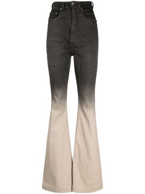 Rick Owens DRKSHDW Bolan bootcut gradient jeans - Black