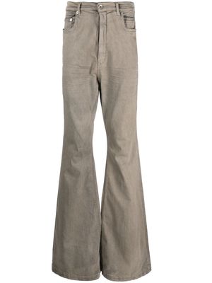 Rick Owens DRKSHDW Bolan high-rise bootcut jeans - Grey