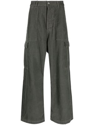 Rick Owens DRKSHDW cargo-pocket corduroy wide-leg trousers - Grey