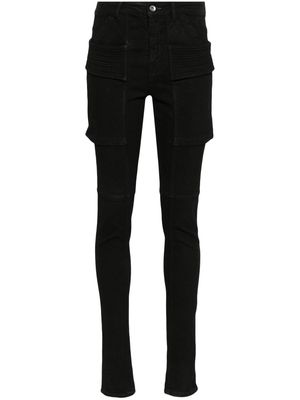 Rick Owens DRKSHDW cargo-pocket cotton-blend skinny jeans - Black
