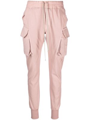 Rick Owens DRKSHDW cotton cargo track pants - Pink