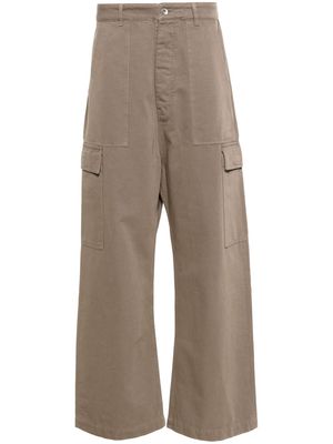 Rick Owens DRKSHDW cotton cargo trousers - Neutrals