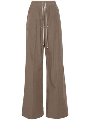 Rick Owens DRKSHDW cotton gabardine straight trousers - Grey