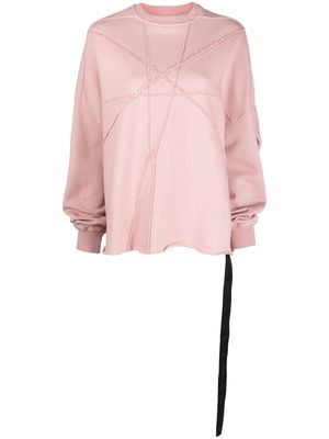 Rick Owens DRKSHDW Crater cotton sweatshirt - Pink